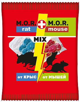 M.O.R. (RAT+MОUSЕ) тесто-брикеты 300г от крыс и мышей /20/