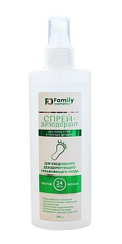 Спрей – дезодорант для кожи стоп с чайн. деревом, 200мл /Family Cosmetics/FCF-304