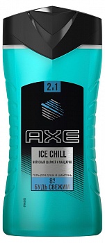 Гель д/душа AXE 250мл 2в1 Айс Чилл /12/