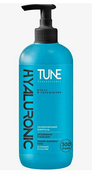 Шампунь для волос TUNE 500мл HYALURONIC SHAMPOO увлажняющий для тусклых (с дозатором) /12/
