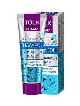 Весна TOLK pharm крем для лица "ГИАЛУРОН"-глубокое увлажнение  40мл /24/2580