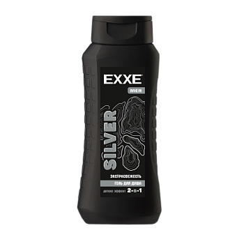 Гель для душа EXXE MEN 400мл 2в1 SILVER Экстрасвежесть /12/Арвитекс
