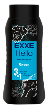 Гель для душа EXXE Hello MEN 400мл 3в1 Океан /12/Арвитекс