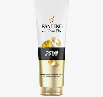 Бальзам-ополаскиватель для волос PANTENE 230мл Густые и крепкие /6/