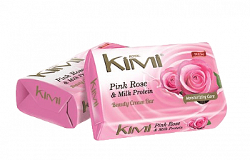 Мыло туалетное "Royal Kimi" 175г Розовая роза и молочный протеин /6/48/