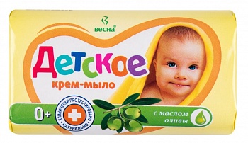 Весна Детское крем-мыло 90г с маслом Оливы /72/6102