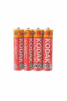Мизинчиковые батарейки  4шт KODAC R03 б/б 4/40/200 /10*4