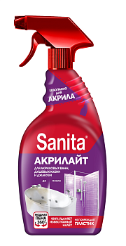 Средство чистящее SANITA 500мл АКРИЛАЙТ д/удаления изв. налета и ржавчины (спрей) /15/Ступино/