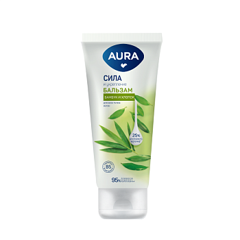 Бальзам для волос AURA 250мл Сила и укрепление, туба /8/КОТТОН КЛАБ