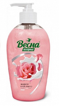 Весна  Жид крем-мыло Ассорти 280г Роза с доз. /15/5217/