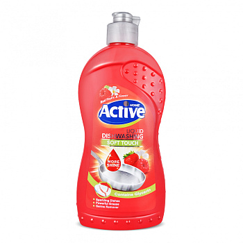 Гель для мытья посуды Active 500мл Клубника и малина /12/