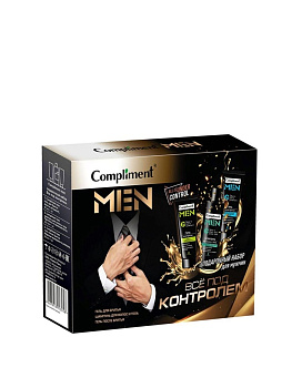 П/Н Compliment men №1992-2 Все под контролем (гель д/бр.80мл+гель п/бр. 80мл+Шампунь 200мл) /7/