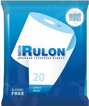 Влажная туалетная бумага Mon Rulon №20