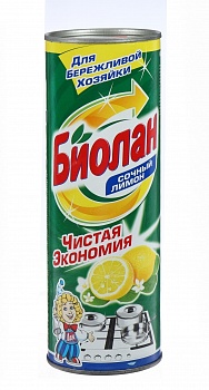 Чистящий порошок Биолан 400г Сочный лимон/24