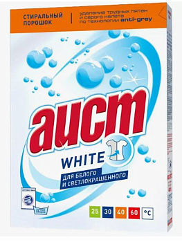 Стир порошок Аист  400г White для белого /30/