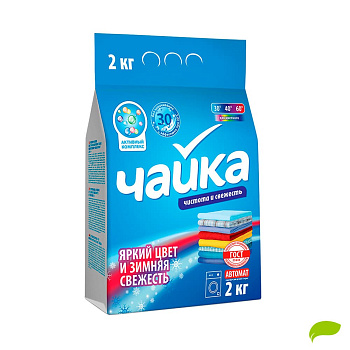 Стир. порошок Чайка  2кг автомат Яркий цвет и Зимняя свежесть /7/