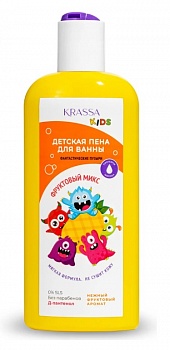 KRASSA KIDS Пена для ванны "Фруктовый микс" 250мл KK40934/12