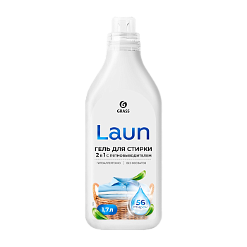 Гель для стирки Laun 2в1 с пятновыводителем 1,7л /6/GRASS/
