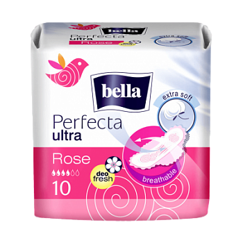 Прокладки гиг. Белла Perfekta ultra Rose deo fresh soft 10шт /36/10-277