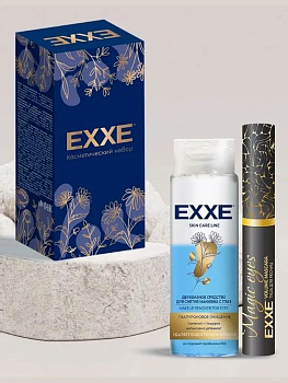 Подарочный набор жен. EXXE (двухфазное средство д/сн макияжа с глаз + тушь д/ресниц Объем черная)