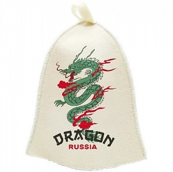 Шапка для бани принт "Dragon Russia" TM ”Бацькина баня"/25