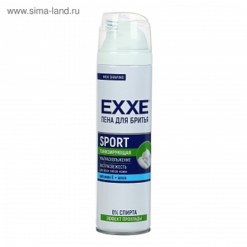 EXXE Пена для бритья SPORT ENERGY Cool Effect  200мл /24/Арвитекс