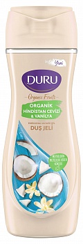 Гель для душа DURU Organic Fruits 450мл Кокос&Ваниль /12/