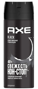 AXE муж. дезодорант Спрей 150мл Black /6/