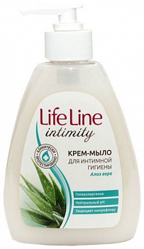 Весна Жид крем-мыло Life line 280г для интимного ухода Алое-вера /15/5125